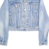 LEVI'S Womens Blue Denim Jacket S Cotton Classic Button Closure Casual