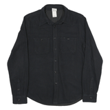 THE NORTH FACE Mens Black Plain Shirt M Polyester Blend Outdoors Casual