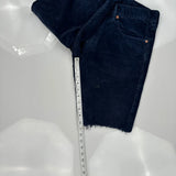 511 Levis Denim Shorts - 33W 10L Blue Corduroy