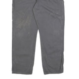 DICKIES Mens Cotton Blend Relaxed Grey Workwear Trousers W40 L32 Utility