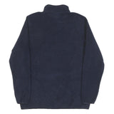 NFL Womens Navy Blue Pullover Plain Crew Neck Basic Knit Jumper L Polyester