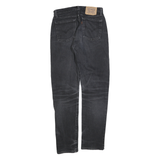 LEVI'S 805 74 Mens Slim Black Denim Dark W29 L32 Jeans Cotton Blend Zip