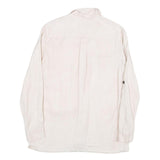 ZARA Womens Cream Shirt Long Sleeve Collared Plain M Lightweight Elegant