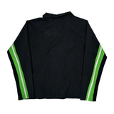 Nike Striped Track Jacket - XL Black Polyester