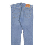 LEVI'S 519 Mens Slim Light Blue Denim Jeans W34 L32 Classic Cotton Blend Zip