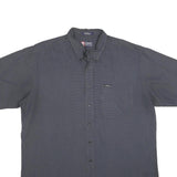 CHAPS RALPH LAUREN Mens Blue Polyester Blend Shirt XL Button Down Casual Summer