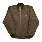 Workwear Unbranded Bomber Jacket - Large Brown Polyester