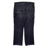 Dickies Carpenter Trousers - 36W 29L Black Cotton