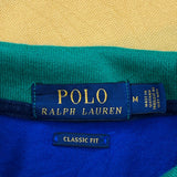 Polo By Ralph Lauren Striped Polo Shirt - Medium Multicoloured Cotton