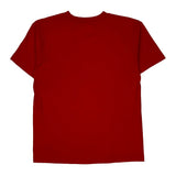 Wisconsin Basketball Nike College T-Shirt - Large Red Cotton