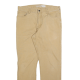 CARHARTT Mens Jeans Beige Relaxed Straight Denim Medium W36 L31 Workwear