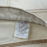 Unbranded Carpenter Trousers - 34W 29L Cream Cotton