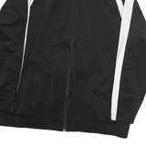 NIKE Mens Black & White Sports Zip Jacket XL Polyester Track Top