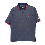 St Louis Cardinals Starter Mlb Polo Shirt - Large Blue Cotton