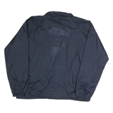 LANDMARK Mens Navy Blue Classic Jacket L Polyester Plain Button Closure