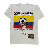 Single Stitch Columbia World Cup Unbranded Graphic T-Shirt - Small Multicoloured Cotton