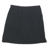 NIKE Womens Black Skort Knee Length Polyester Blend Plain UK 6 Elegant Casual
