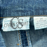Caren Sport Denim Jacket - 2XL Blue Cotton