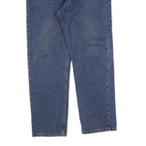 WRANGLER Mens Blue Relaxed Straight Denim Medium W36 L32 Casual Zip Jeans
