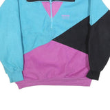 MOUNTAIN GEAR Womens Blue & Purple Colourblock Patterned Pullover Jumper M