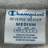 Reverse Weave Champion Spellout 1/4 Zip - Medium Black Cotton