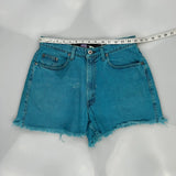 Silver Tab Levis Baggy Denim Shorts - 30W UK 10 Blue Cotton