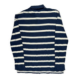 Tommy Hilfiger Striped Long Sleeve Polo Shirt - XL Blue Cotton