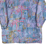 Womens Blue & Pink Outdoor Zip Jacket XL Woven Polyester Colourblock Relaxed Fit