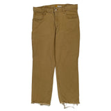Carhartt Carpenter Trousers - 35W 34L Brown Cotton