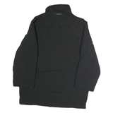 NAUTICA Mens Black Polyester Blend Casual Jacket L Zip Pocket Winter Outerwear