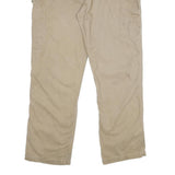CARHARTT Mens Cotton Beige Relaxed Straight Trousers W40 L32 Workwear Zip