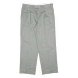 RITEX Mens Regular Fit Grey Straight Trousers W34 L30 Smart Casual Classic Zip