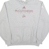 ADIDAS Mens Grey McCutcheon Soccer Pullover Hoodie XL Casual Sportswear