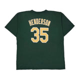 Athletics Majestic Mlb T-Shirt - 2XL Green Cotton