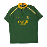 2001-02 South Africa Home Nike Rugby Shirt - Medium Green Cotton