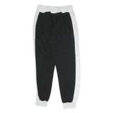 NIKE Womens Joggers Black & White Regular Tapered M W28 L26 Comfortable Cotton