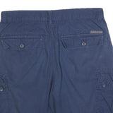 CALVIN KLEIN JEANS Mens Navy Casual Cargo Shorts M W34 Cotton Blend Pockets