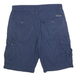 CALVIN KLEIN JEANS Mens Navy Casual Cargo Shorts M W34 Cotton Blend Pockets