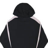ELLESSE Womens Black & Pink Hoodie UK 12 Cotton Blend Pullover Casual Sweatshirt
