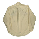 Tommy Hilfiger Striped Shirt - Medium Yellow Cotton