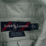 Big Shirt Ralph Lauren Checked Shirt - Large Beige Cotton