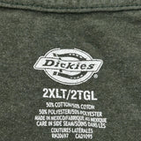 Dickies T-Shirt - 2XL Green Cotton Blend