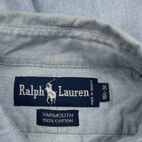 Yarmouth Ralph Lauren Shirt - Large Blue Cotton