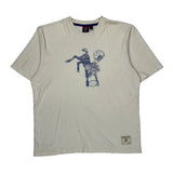Colts Reebok Nfl T-Shirt - Medium Cream Cotton