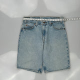 550 Orange Tab Levis Denim Shorts - 32W 10L Light Wash Cotton