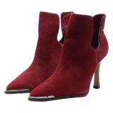 VINCE CAMUTO D’Orsay Heels Maroon Leather Womens UK 5.5