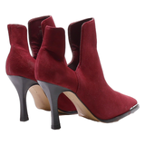 VINCE CAMUTO D’Orsay Heels Maroon Leather Womens UK 5.5