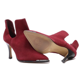 VINCE CAMUTO D’Orsay Heels Maroon Leather Womens UK 5.5