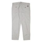 DOCKERS Mens Cotton Blend Beige Regular Fit Straight Trousers W36 L27 Classic