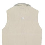 TIMBERLAND Boys Beige Fleece Lined Zip Up Jacket 16Y Polyester Outdoor Vest